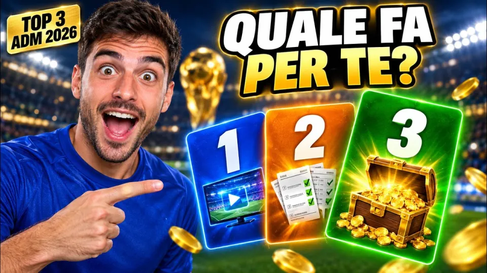 Migliori Siti Scommesse 2026. La Mia Top 3 (con Bonus)